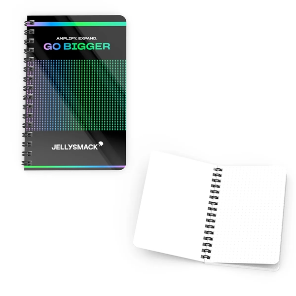 Side spiral notebook with 50 pages, metal coil binding and a... from ASI 61125 Hit Promotional Products / Hit®