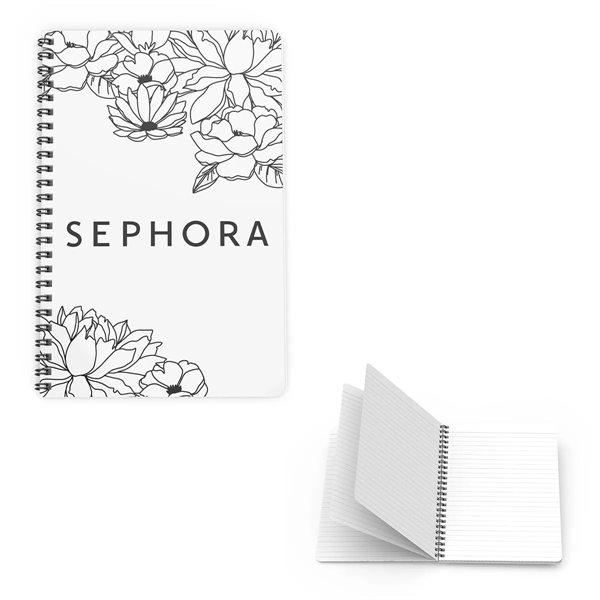 Side spiral notebook with 50 pages, coil binding and customization.... from ASI 61125 Hit Promotional Products / Hit®