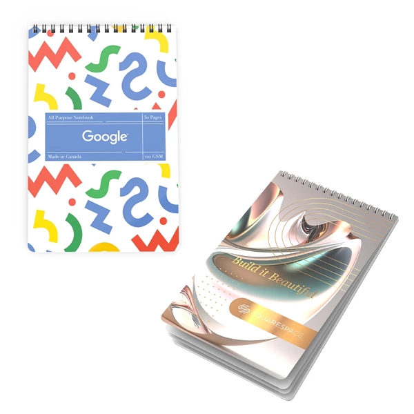 Top spiral notebook with 50 pages, coil binding and a cover... from ASI 61125 Hit Promotional Products / Hit®