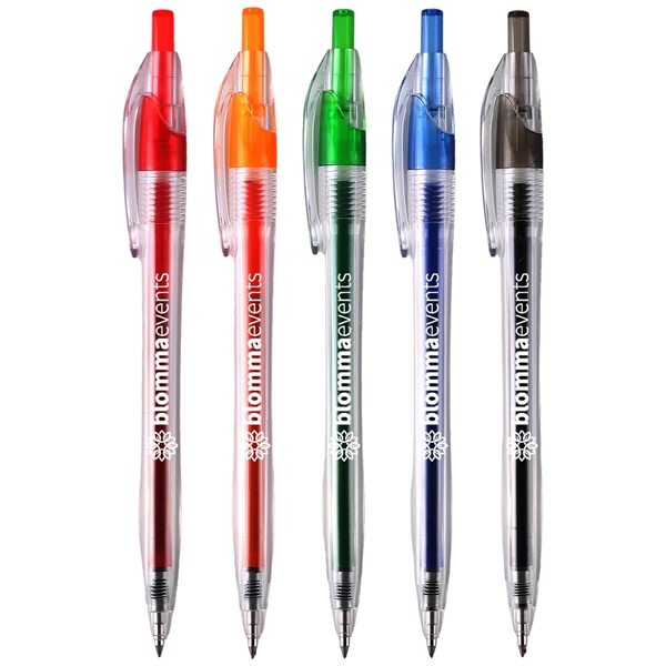 Eco-friendly Javalina composed of recycled ABS plastic. Translucent barrels reveal a... from ASI 61966 HPG / Hub Pen