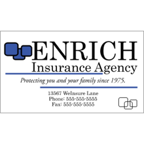2" x 3.5" business card magnets with square corners, .015" or... from ASI 89910 Stouse, LLC