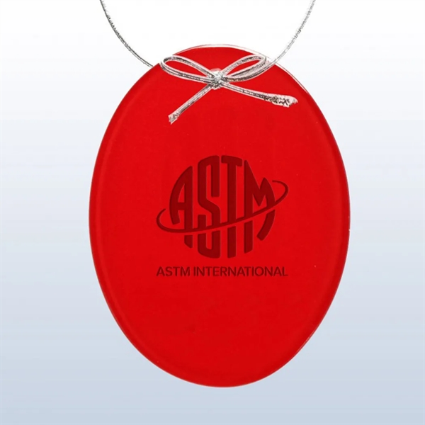 Red Oval Ornament... from ASI 31517 Admart Products / Admart Line