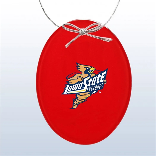 Red Oval Ornament... from ASI 31517 Admart Products / Admart Line