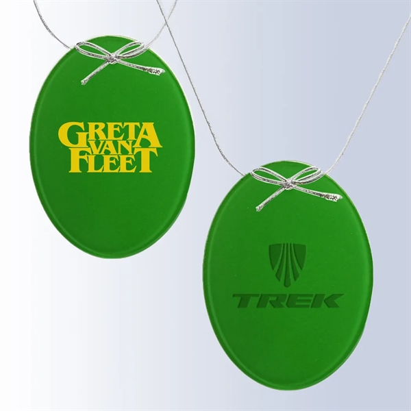 Green Oval Ornament... from ASI 31517 Admart Products / Admart Line