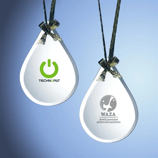 Jade Glass Teardrop Ornament... from ASI 31517 Admart Products / Admart Line