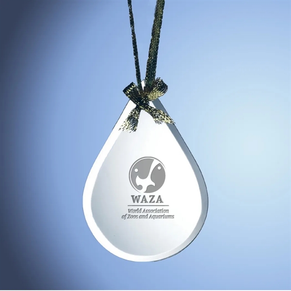 Jade Glass Teardrop Ornament... from ASI 31517 Admart Products / Admart Line
