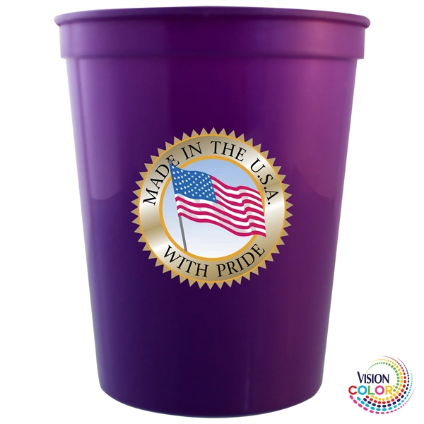 16 oz. USA-Made, Colored Stadium Cups are the perfect marketing tool... from ASI 80060 VisionUSA