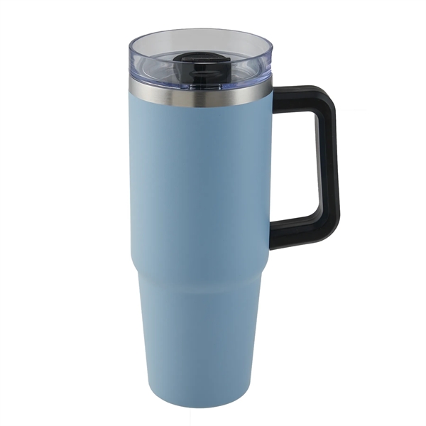 30 oz. stainless steel mug with double wall vacuum insulation, plastic... from ASI 52840 Evans Manufacturing