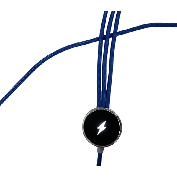 3-in-1 LED Light Up Logo USB Charging Cable plus laser engraving... from ASI 37218 Athena Promo (tm)
