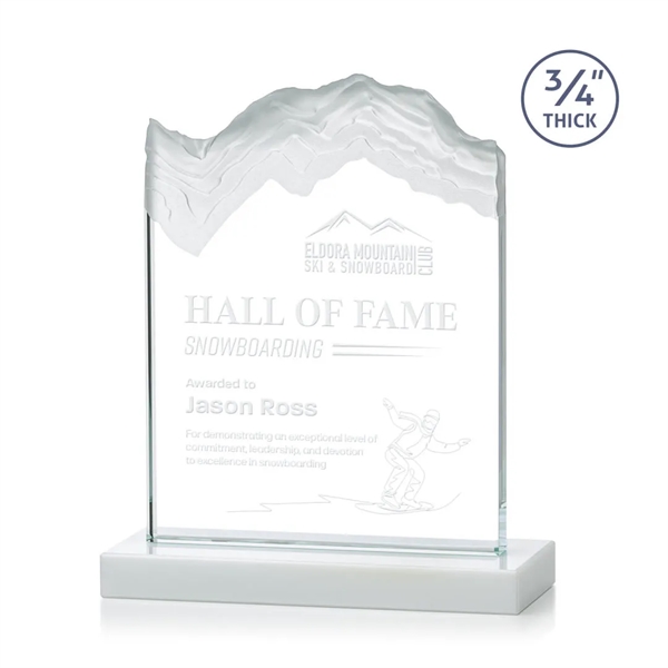 Starfire crystal award carved in the shape of a mountain.... from ASI 84592 St Regis Group / St Regis