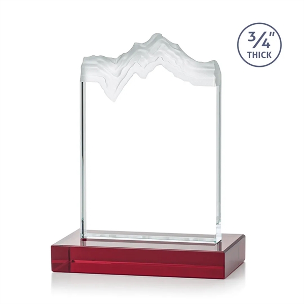 Starfire crystal award carved in the shape of a mountain.... from ASI 84592 St Regis Group / St Regis