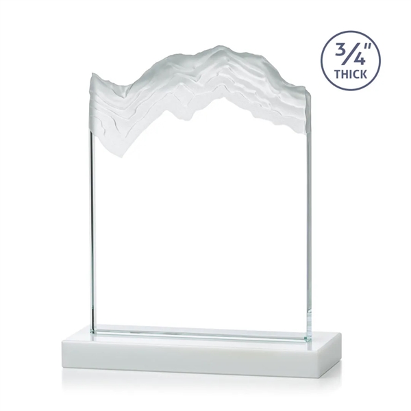 Starfire crystal award carved in the shape of a mountain.... from ASI 84592 St Regis Group / St Regis
