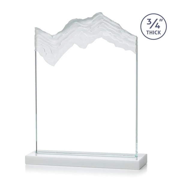 Starfire crystal award carved in the shape of a mountain.... from ASI 84592 St Regis Group / St Regis