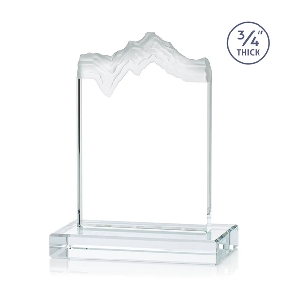 Starfire crystal award carved in the shape of a mountain.... from ASI 84592 St Regis Group / St Regis
