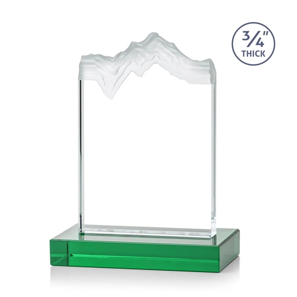Starfire crystal award carved in the shape of a mountain.... from ASI 84592 St Regis Group / St Regis