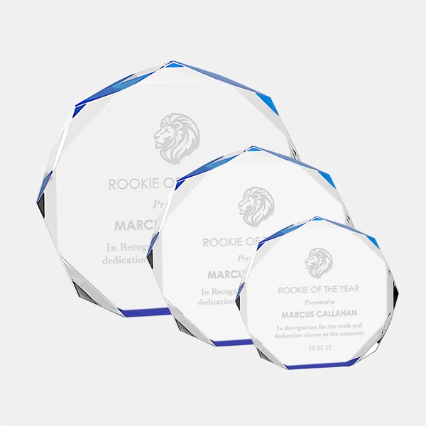Blue Octagon Acrylic Award... from ASI 47791 Best Deal Awards