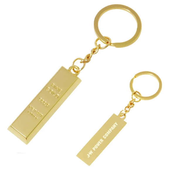 Miniature gold bar key tag... from ASI 31517 Admart Products / Admart Line