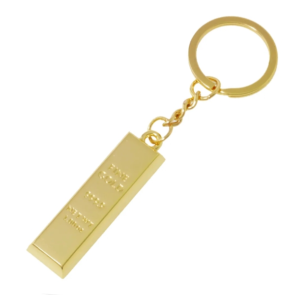 Miniature gold bar key tag... from ASI 31517 Admart Products / Admart Line