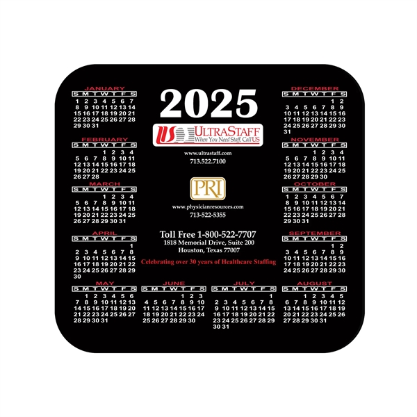 7 1/2" x 8" Rectangle hard top calendar mouse pad, 1/8"... from ASI 93520 Ventura Inc