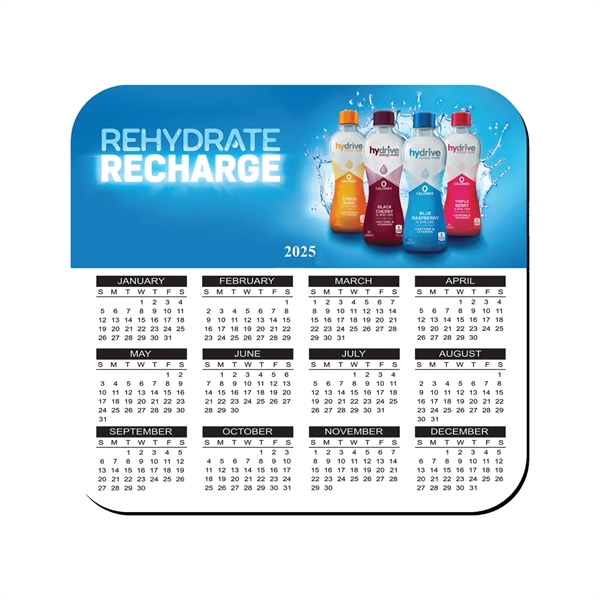 7 1/2" x 8" Rectangle hard top calendar mouse pad, 1/8"... from ASI 93520 Ventura Inc