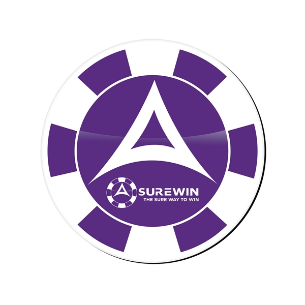 8" Round hard top mouse pad, 1/8" base.... from ASI 93520 Ventura Inc