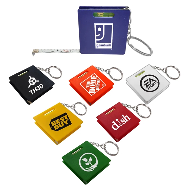 Measuring tape key chain with level indicator - Ready Inventory In... from ASI 45100 Chulani Promotional Products, Inc / Competitive Edge Innovations/Chulani
