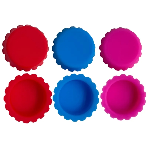 Silicone Bottle Caps plus 1 color silkscreen imprint on 1 location... from ASI 37218 Athena Promo (tm)