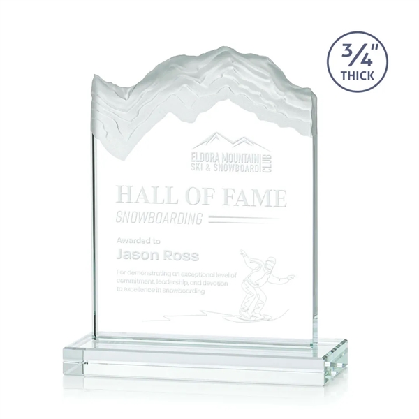 Jade crystal award carved in the shape of a mountain.... from ASI 84592 St Regis Group / St Regis