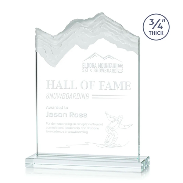 Jade crystal award carved in the shape of a mountain.... from ASI 84592 St Regis Group / St Regis