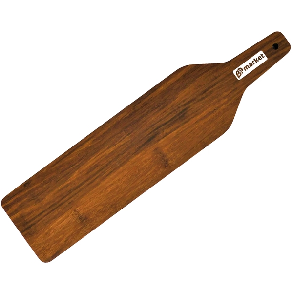 Bamboo charcuterie board is made from carbonized Bamboo.... from ASI 61966 HPG / Beacon Promotions