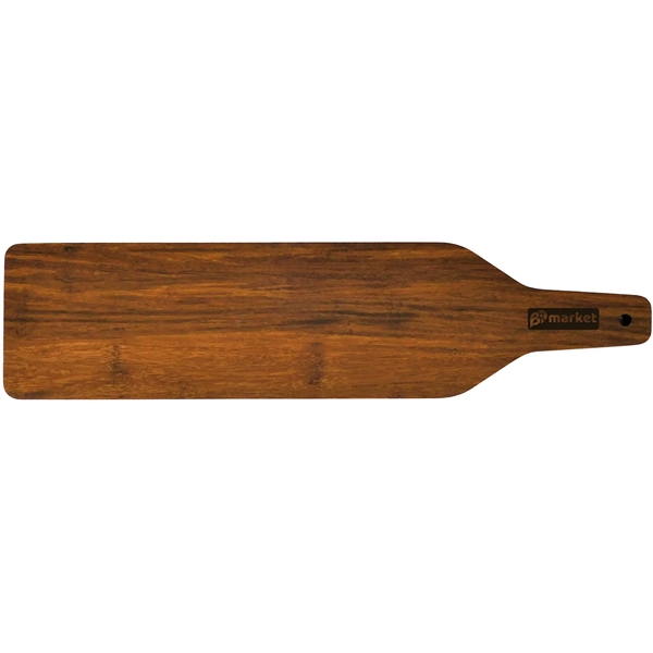 Bamboo charcuterie board is made from carbonized Bamboo.... from ASI 61966 HPG / Beacon Promotions