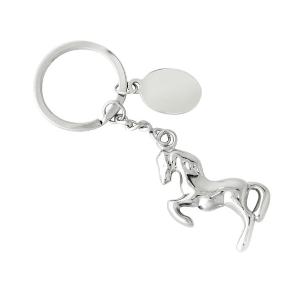 Miniature metal galloping horse keychain.... from ASI 31517 Admart Products / Admart Line