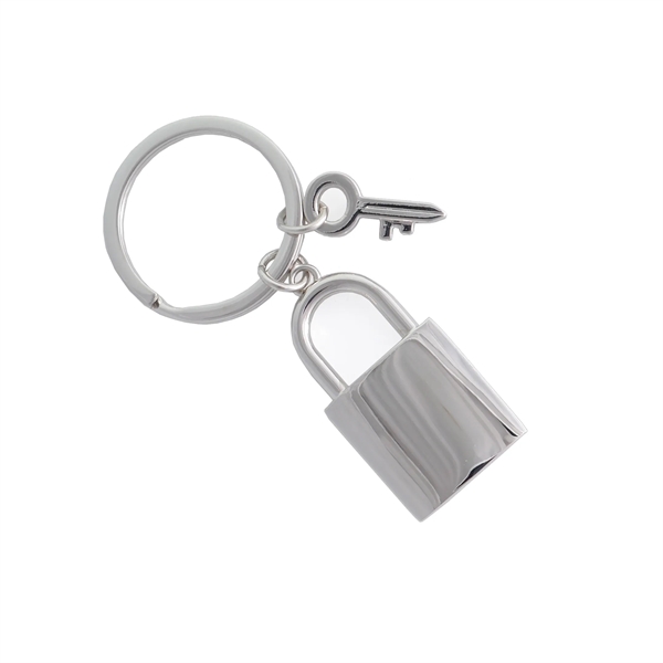 Metal miniature padlock with tiny key keychain.... from ASI 31517 Admart Products / Admart Line