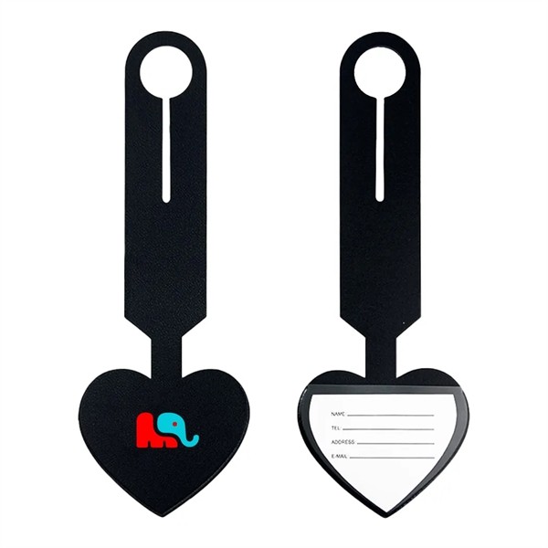 Heart Leatherette Luggage Tag... from ASI 31517 Admart Products / Admart Line
