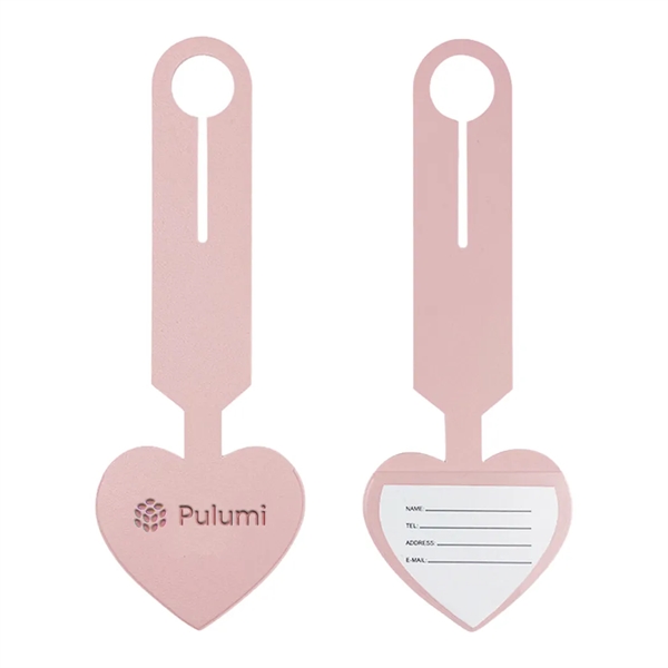 Heart Leatherette Luggage Tag... from ASI 31517 Admart Products / Admart Line