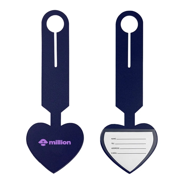 Heart Leatherette Luggage Tag... from ASI 31517 Admart Products / Admart Line