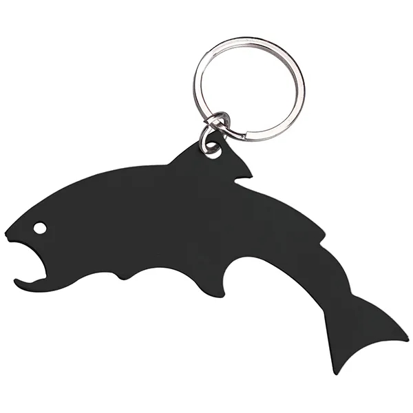 Trout stainless steel bottle opener with key chain.... from ASI 74585 Nu Promo International / Nu Promo Line