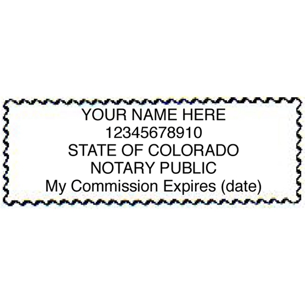 The 1 1/4" x 2 1/4" notary waiver rubber stamp can... from ASI 92531 Unique Custom Products / UCP