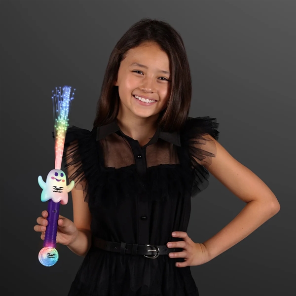 Light Up Ghost Wands, LED Fiber Optics; Blank & Custom Impirnt... from ASI 34194 ALightPromos