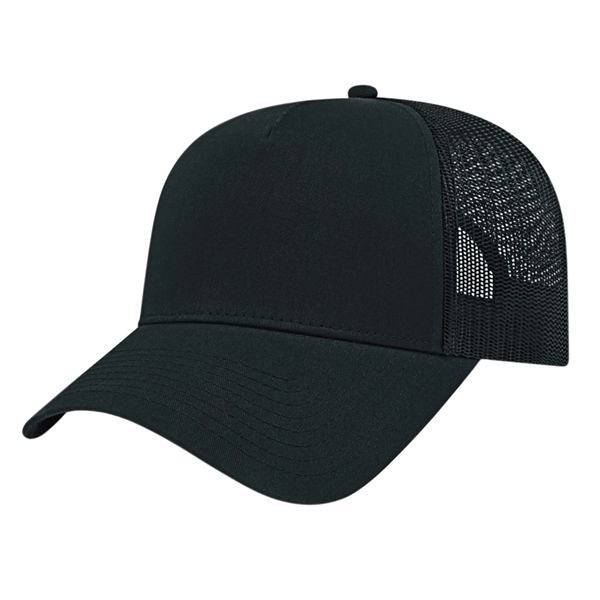 Mid profile five panel structured trucker cap... from ASI 43792 Cap America Inc