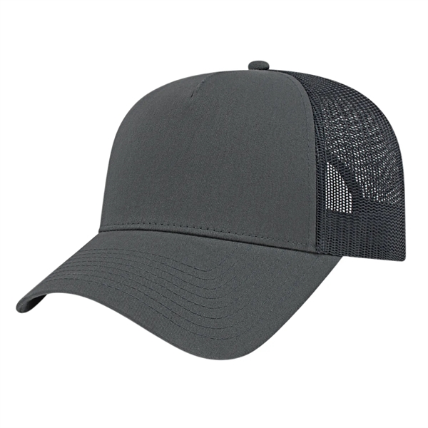 Mid profile five panel structured trucker cap... from ASI 43792 Cap America Inc