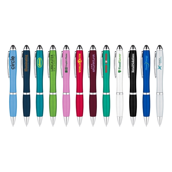 Plastic Twist Action Stylus Ballpoint Pen... from ASI 31517 Admart Products / Admart Line
