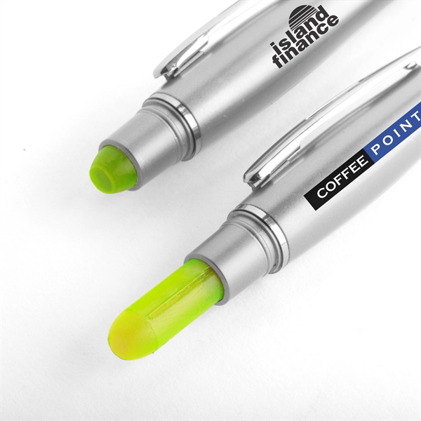 3-in-1 Plastic Ballpoint Pen with Highlighter and Soft Touch Stylus... from ASI 31517 Admart Products / Admart Line