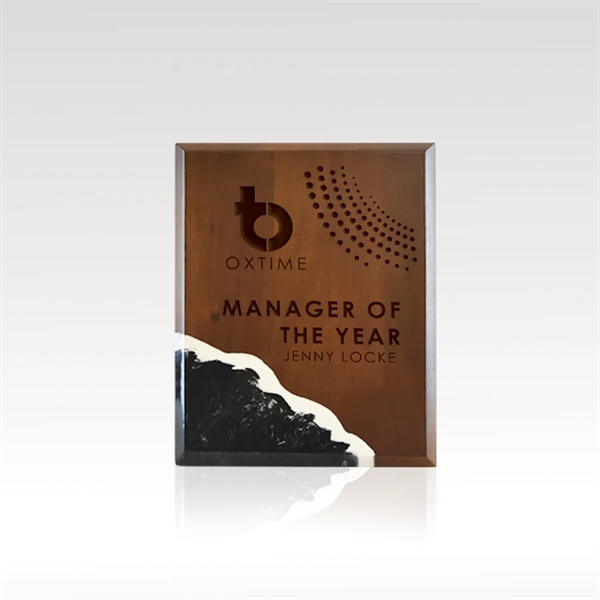 Our Natural Edge plaques feature artisan-crafted acacia wood with eco-friendly resin... from ASI 93986 Visions/Awardcraft