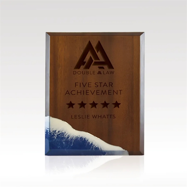 Our Natural Edge plaques feature artisan-crafted acacia wood with eco-friendly resin... from ASI 93986 Visions/Awardcraft