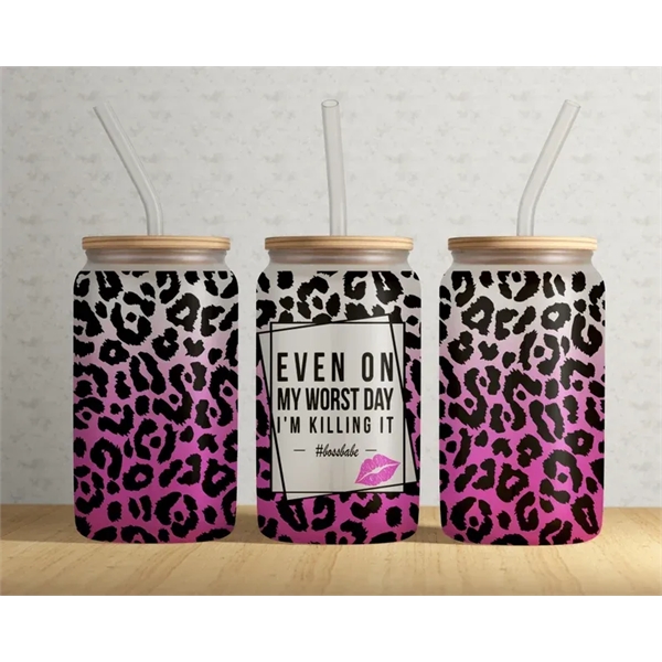 Our full color 16 oz. sublimation glass (Clear or Frosted) can... from ASI 62635 Inno-Vative Solutions Grp LTD