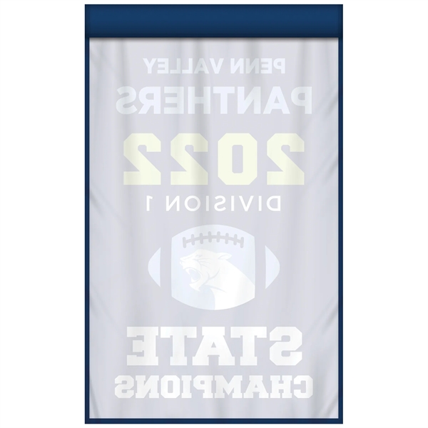 Full Color, Full Custom Sports Championship Banner Single Sided Straight Cut... from ASI 80228 Quinn