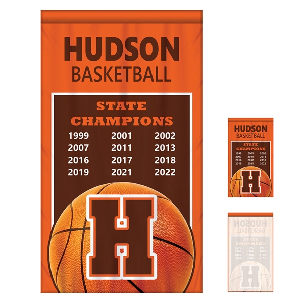 Full Color, Full Custom Sports Championship Banner Single Sided Straight Cut... from ASI 80228 Quinn