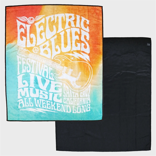 A cozy micro-plush (50" x 60") blanket with a water-resistant backing.... from ASI 61966 HPG / Best Promotions USA