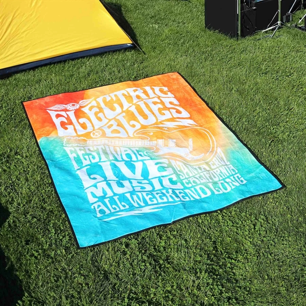 A cozy micro-plush (50" x 60") blanket with a water-resistant backing.... from ASI 61966 HPG / Best Promotions USA